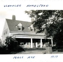 Old Schouler homestead, Mass Ave 1913