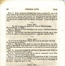 including name change of West Cambridge