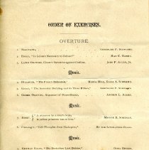 Order of Exercises, 1880
