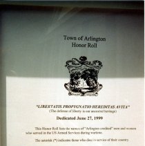 Arlington Veterans' Honor Roll