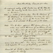 Minutes of meeting held Dec. 31, 1864 - page 1