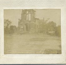 First Baptist Church, aftermath of fire.