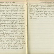 Diary, George Y. Wellington, 1900