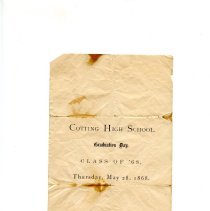 Announcement, Graduation