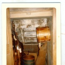 Bullet Holes in Jason Russell House Cellarway