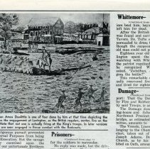 Engraving and damage done in Menotomy