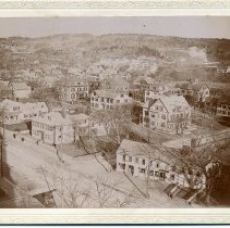 Aerial view of Massachusetts Ave & Water St