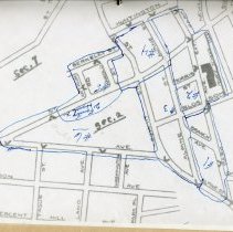 Map of area around Peirce School