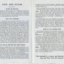 Fats and Sugars Leaflet