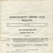 Massachusetts Library Club, front