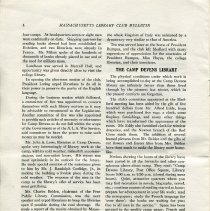 Massachusetts Library Club, about Camp Devens library