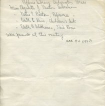 Masachusetts Library Club, back