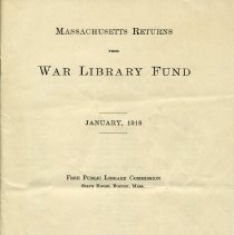 War library fund, cover