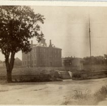 Russell School and lawn