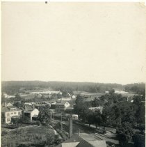 R.R. Station and greenhouses