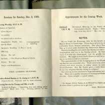 Weekly Calendar of the Arlington Baptist Church - Inside