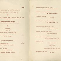 Quarter-Centennial of Charles H. Watson, inside