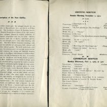 Program - Dedication Week Arlington Baptist Church - p 1-2