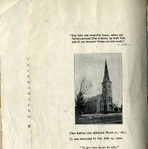 Program - Dedication Week Arlington Baptist Church - back