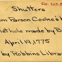 Early Collection Display Tag