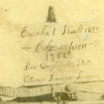 Detail - Inscription on center of unframed button