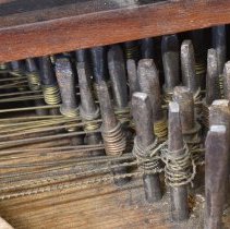 Detail - Close up on pegs for strings