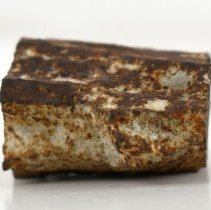 Laid flat, sloped right