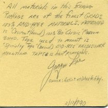 Note describing framing