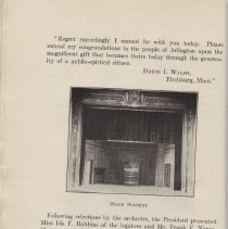 Dedicaton of Robbins Memorial Town Hall