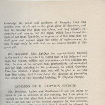 Dedicaton of Robbins Memorial Town Hall