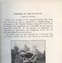 Dedicaton of Robbins Memorial Town Hall