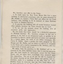 Dedicaton of Robbins Memorial Town Hall