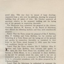 Dedicaton of Robbins Memorial Town Hall