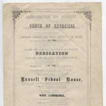Dedication of the Russell School House