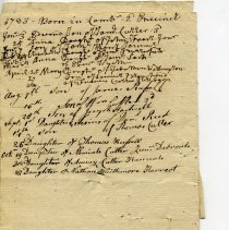 1783 Births (top page in book)