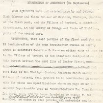 Contract for Village of Gaylord