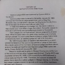 History of Gaylord Lodge #366