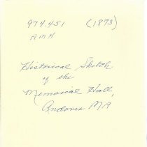 Historical Sketch of the Memorial Hall, Andover, Mass, with the Rules and Regulations.