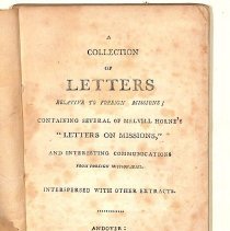 A Collection of Letters Relative to Foreign Missions