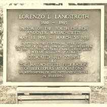 Lorenzo Langstroh Beekeeping Plaque