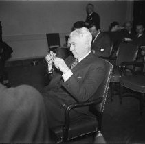 Bernard testifying before the House Military Affairs Committee