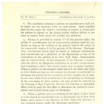 Mental Hygiene and General Orders