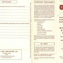 The Vocational Rehabilitation of the Mentally Retarded Adolescent and Adult - A Workshop for Professional Personnel