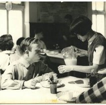 Billy Conklin pictured at the first occupational day center, New York City