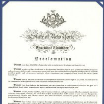 Proclamation of Developmental Disabilities Awareness Month