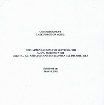 Commissioner's Task Force on Aging Recommendations