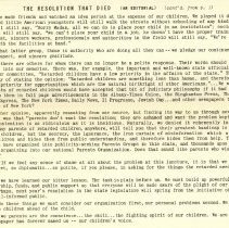 The Resolution that Died of Over-Politeness