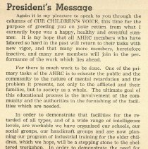President's Message