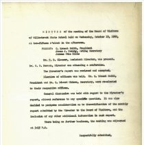 Board of Visitors of Willowbrook Meeting Minutes