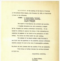 Board of Visitors Meeting Minutes